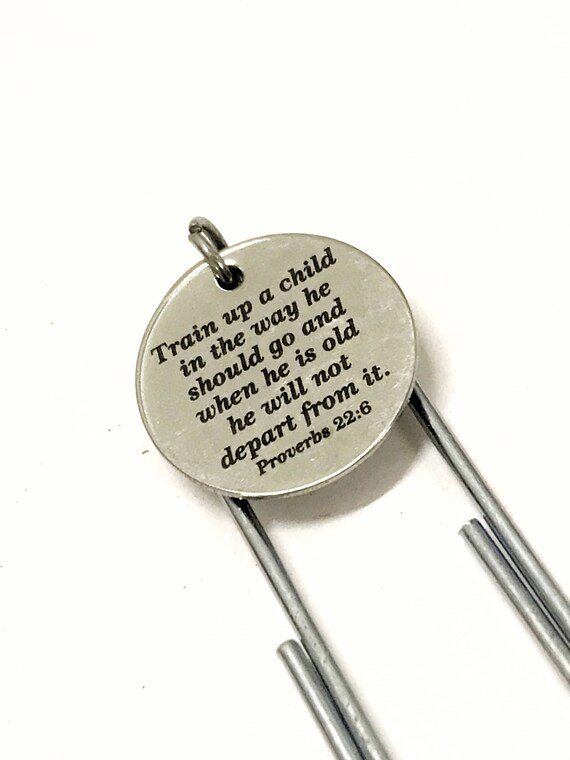 Scripture Bookmark, Train Up A Child Bookmark, Scripture Gift, Prob 22 6 Bible Verse Bookmark, New Mom Scripture, Christening Gift For Mom