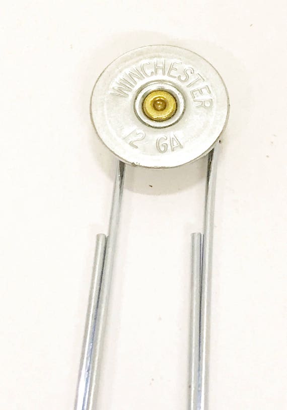 12 Gauge Shotgun Shell Paper Clip Bookmark, Planner Bookmark Gift for Her, Shooting Sports Graduation Gift for Him, Executive Desk Accessory