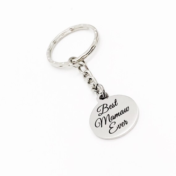 Grandmother Gift, Best Mamaw Ever Keychain, Grandmother Keychain, Gift For Mamaw, Keychain Gift, Pregnancy Announcement Gift