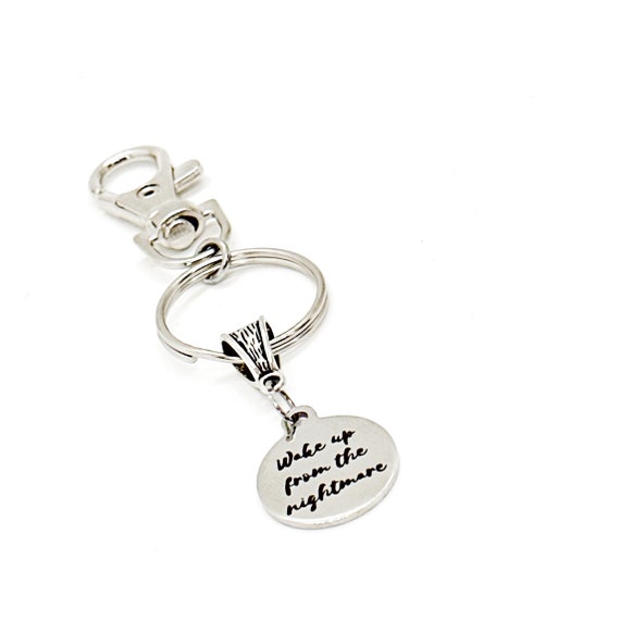 Wake Up From The Nightmare Charm Keychain, Recovery Gift, Divorce Gift, Moving On, Friend Gift, New Beginning, Fresh Start, Sympathy Gift