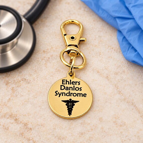 Ehlers Danlos Syndrome Goldtone Clip On Charm