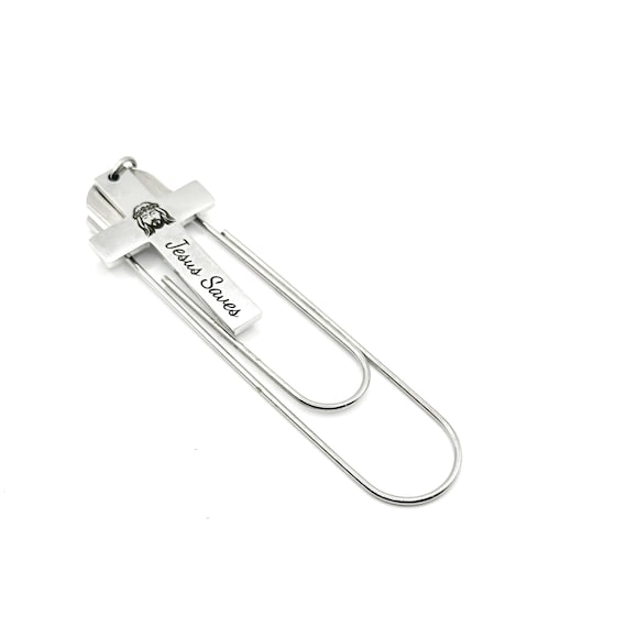 Jesus Saves Cross Paperclip Bookmark