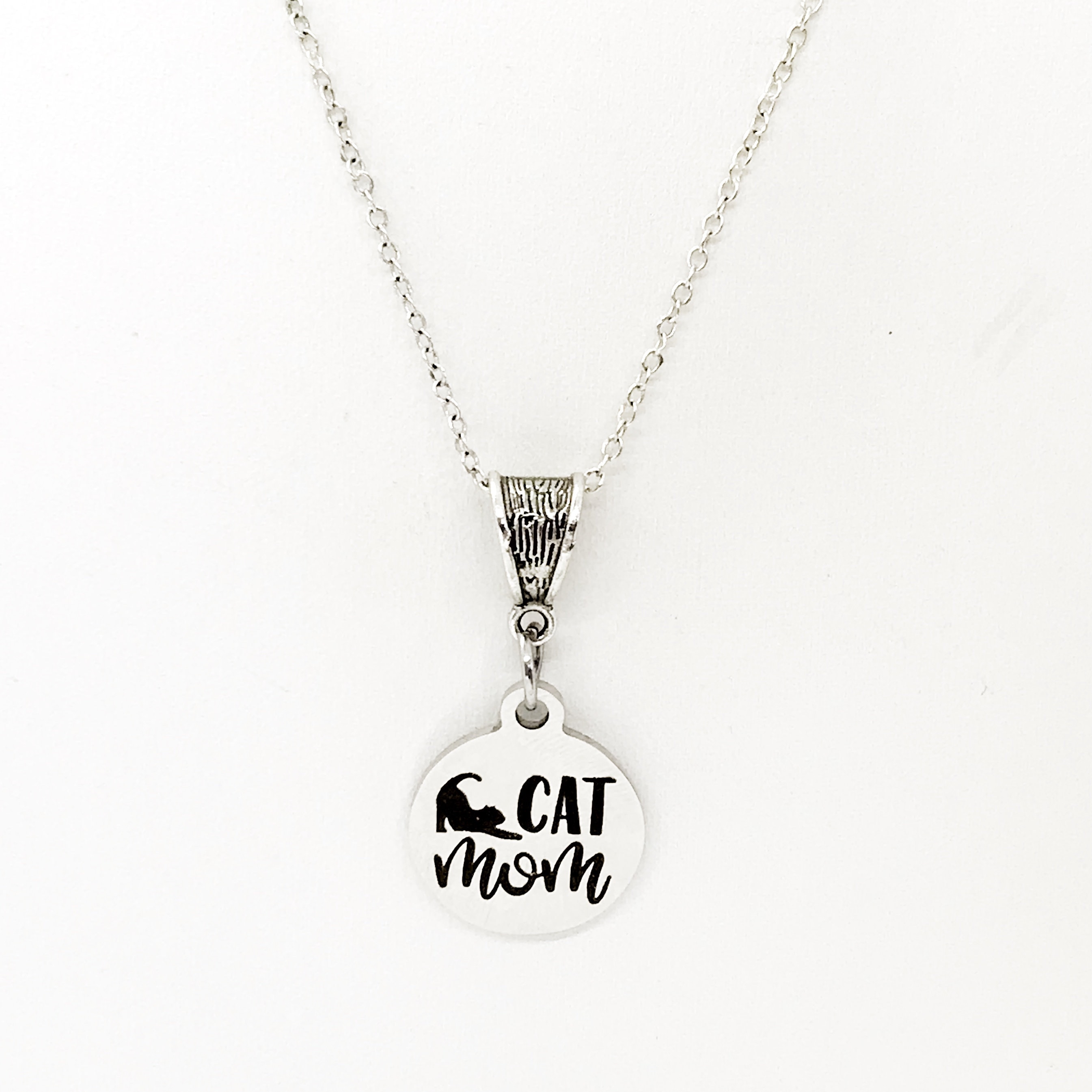 Cat Mom Gift Cat Mom Necklace Cat Mom Jewelry Cat Mom Etsy
