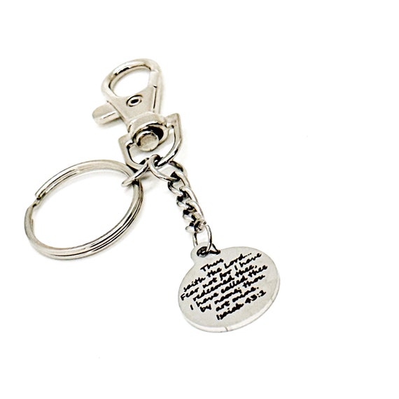Fear Not God Has Redeemed You Charm Keychain, Isaiah 43 1, God Has Called You By Name, You Are His, Faith Gift, Baptism Gift, Encouraging