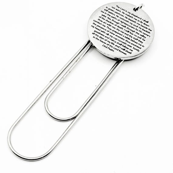 23rd Psalm Paperclip Bookmark Charm