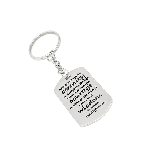 Serenity prayer hotsell keyring