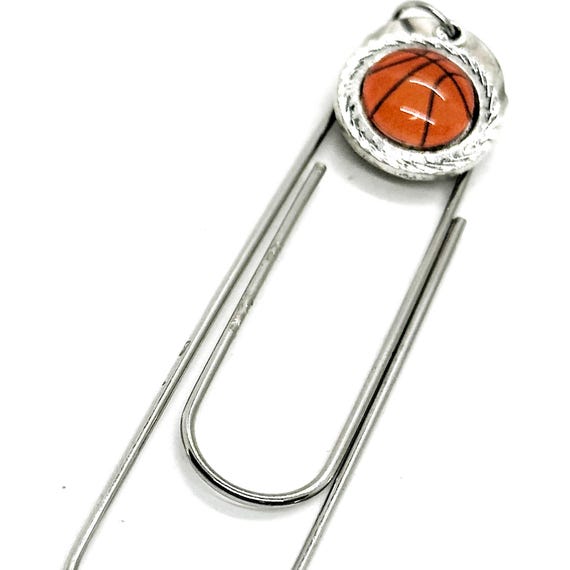 Basketball Charm Bookmark, Basketball Player Gift, Making The Team, Student Athlete, My Favorite Player, Team Moms, Wife Gift, Reader Gift