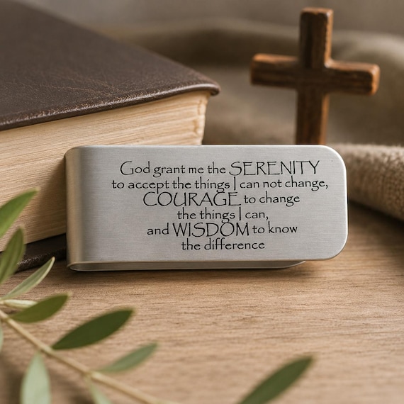 Serenity Prayer Car Visor Clip