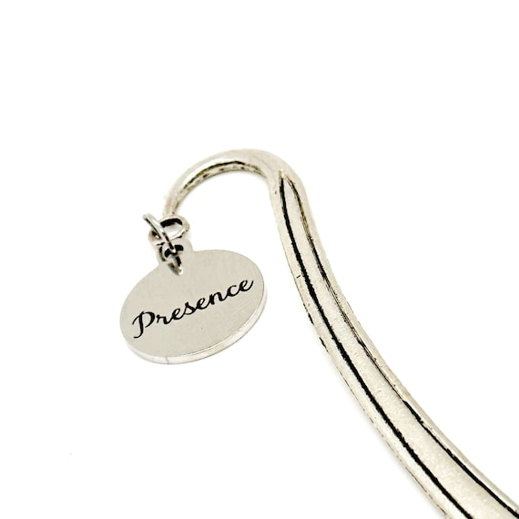 Affirmation Words Bookmark, Presence Charm Bookmark, Reader Gift, Daughter Gift, Friend Gift, Gift For Her, Planner Bookmark, Hook Bookmark