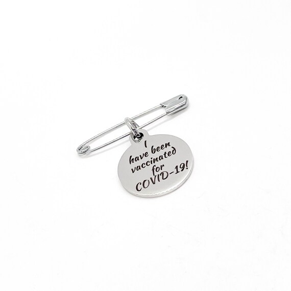 Vaccinated Pin, I Have Been Vaccinated For COVID-19 Pin, Vaccine Notice, Medical Awareness Pin, Vaccine Pin, Vaccination Notice