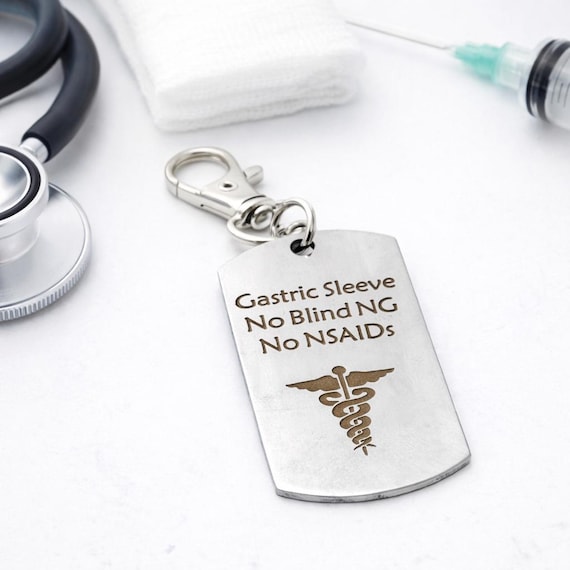 Gastric Sleeve Medical Alert Clip On Charm