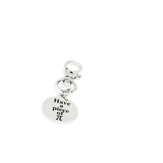 Have A Piece Of Pi Clip On Charm, Math Student, Mathematics, Math Nerd, Math Teacher, College Student, New Job, Backpack Charm