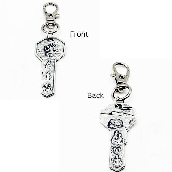 Saint Christopher Travel Protection Key Charm