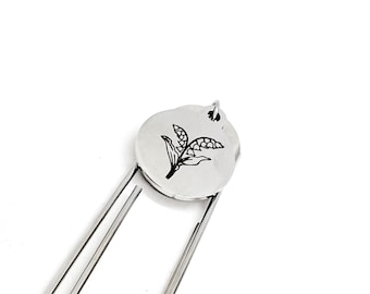 Birth Month Flower Bookmark, May Flower Bookmark, Lily of the Valley Bookmark, Charm Bookmark, May Birthday Gift, Charm Bookmark