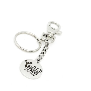 Cheerleader Gift, Obsessive Cheer Disorder Keychain, Cheer Squad Gift, Cheerleader Keychain, Cheer Captain Gift, Gift For Daughter