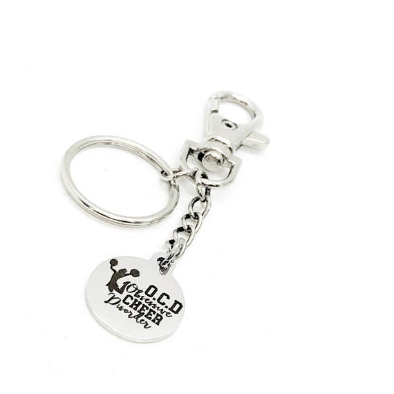 Cheerleader Gift, Obsessive Cheer Disorder Keychain, Cheer Squad Gift, Cheerleader Keychain, Cheer Captain Gift, Gift For Daughter