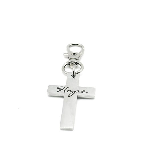 Hope Cross Clip On Charm