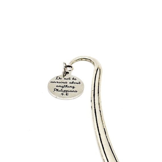 Scripture Gift, Do Not Be Anxious About Anything Charm Bookmark, Philippians 4 6, Anxiety Suffer Gift, Faith Over Anxiety, Faith Gifts