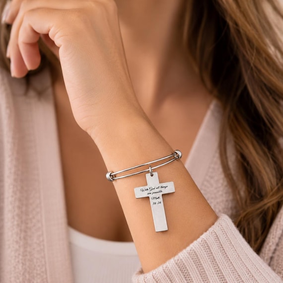 With God All Things Are Possible Charm Bracelet