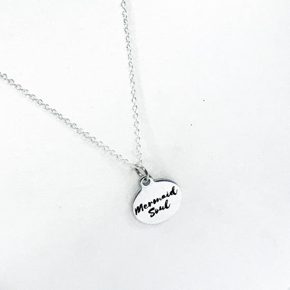 Mermaid Soul Necklace, Mermaid Soul Jewelry, Mermaid Soul Gift, Gift For Mermaid Girlfriend, Girlfriend Gift, Girls Beach Weekend Gifts