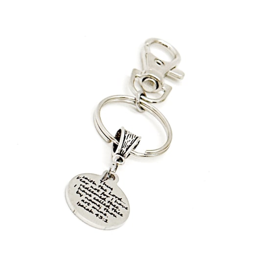 God Has Redeemed You Charm Keychain, Recovery Gifts, Isaiah 43 1, Scripture Gift, Baptism Gift, Salvation Gift, Faith Gift, Bible Verse Gift