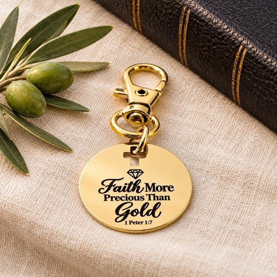 Faith More Precious Goldtone Clip On Charm