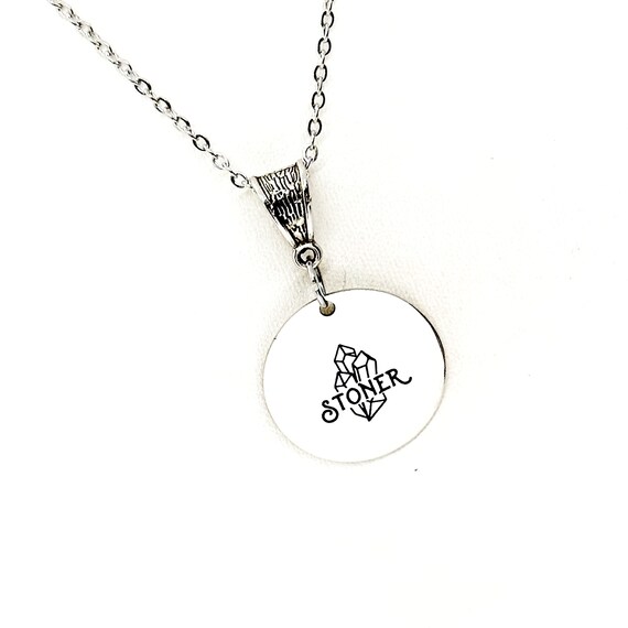 Stoner Necklace, Jewelry Lover Gift, Wife Gift, Gemstone Lover Gift, Gemstone Collector, Friend Gift, Gemstone Group Gifts, Pendant Necklace