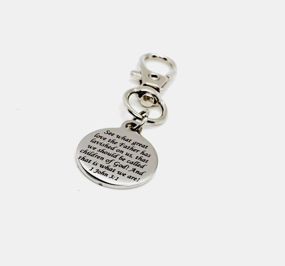 Gods Love Lavished On Us Clip On Charm, We Are Children Of God, 1 John 3 1, Baptism Gift, Christianity, Believer, Gift For Her, Daughter