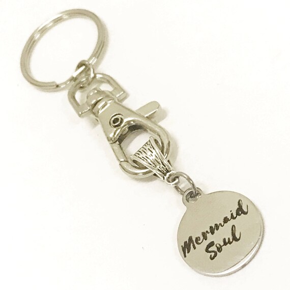 Mermaid Soul Keychain, Mermaid Soul Gift, Mermaid Soul Jewelry, Mermaid Gifts, Mermaid Keychain, Mermaid Jewelry, Friend Gifts