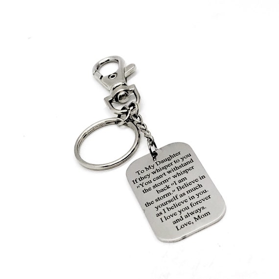 Daughter Gift, To Daughter From Mom, I Believe In You, Believe In Yourself, Daughter Motivation, Love Mom, Clip On Keychain, Encouraging