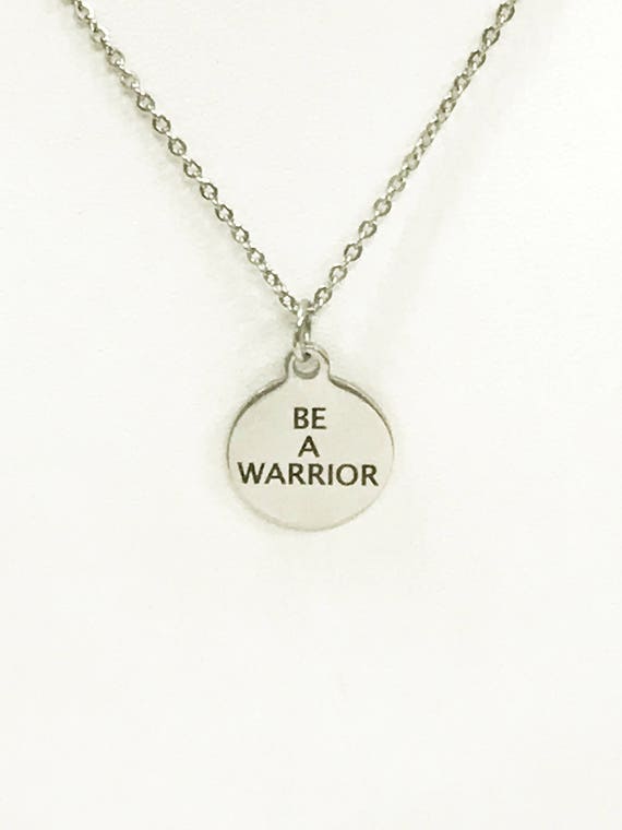 Motivating Jewelry, Be A Warrior Necklace, Motivation Gifts, Motivating Necklace, Self Motivating Quotes, Your Word Necklace, Success Quotes