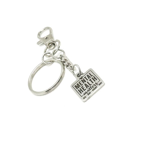 Mental Health Matters Clip On Charm Keychain, Difficulties, Difficult Times, Friend Gift For Her, Sympathy, Better Days, Daughter, Wife