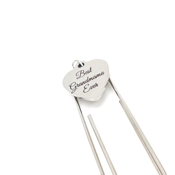 Grandmama Gift, Best Grandmama Ever Charm Bookmark, Reader Gift, Bible Bookmark, Planner Bookmark, Gift For Grandmother, Pregnancy Announce