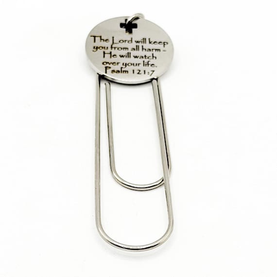 Psalm 121 7 Christian Paperclip Bookmark