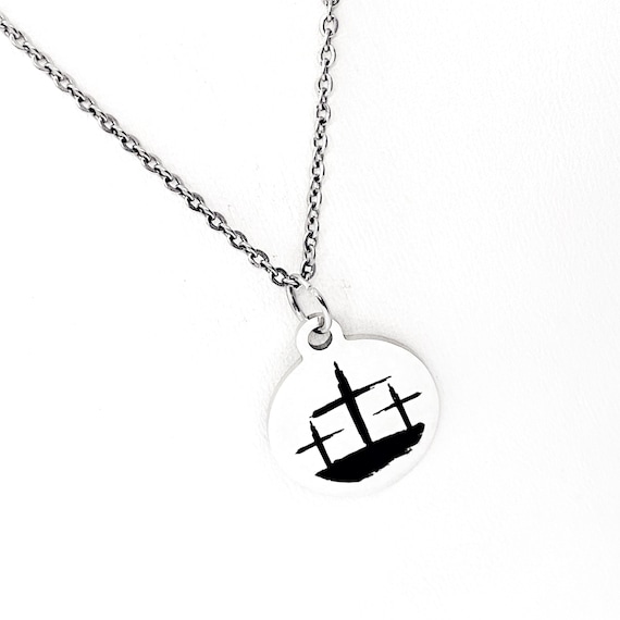Three Crosses Necklace, Crucifixion Necklaces, Faith Gifts, Christian Gifts, Easter Necklace, Three Crosses Charm, Easter Jewelry Gift