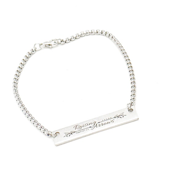 Raising Arrows Connector Charm Bracelet, Psalm 127 3 to 5, Scripture Jewelry, Daughter Gift, New Mom, Adoption, Wife Gift For Her, Foster