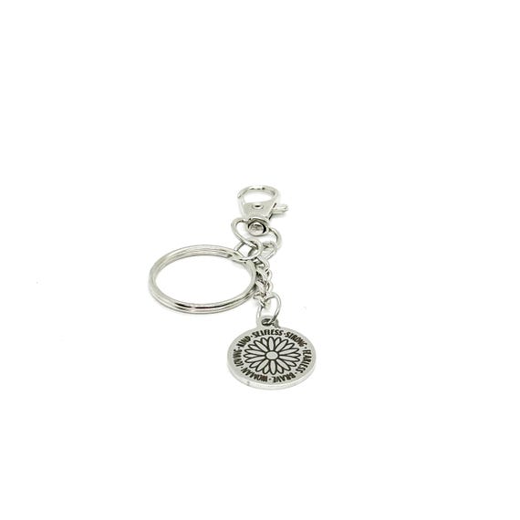Wonderful Woman Charm Key Chain, Celebrating Her, Selfless, Strong, Loving Kind, Fearless, Motivating, Gift For Her, Daughter, Wife, Friend
