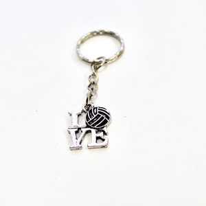 Hou van volleybal sleutelhanger, sleutelhanger cadeau, paascadeau, volleybal speler cadeau, volleybal moeder cadeau, volleybal team cadeau, cadeau voor haar
