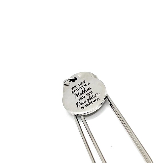 Mother Daughter Gifts, The Love Between A Mother And Her Daughter Is Forever Charm Bookmark, Gift For Mom, Gift For Daughter, Love Gift