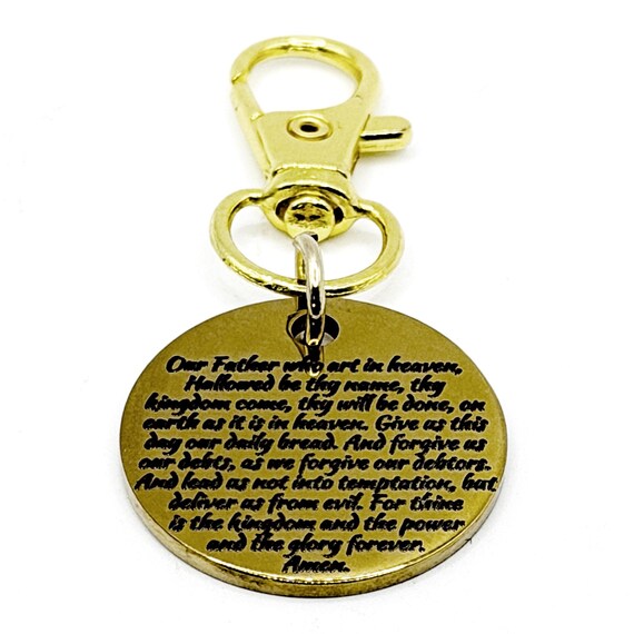 Lord's Prayer Gold Plated 25mm Clip-On Charm