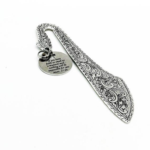 Mustard Seed Scripture Bookmark Gifts, Cross Cutout, Real Mustard Seed Charm, Christian Charm Bible Bookmark, Matthew 17 20, Believer