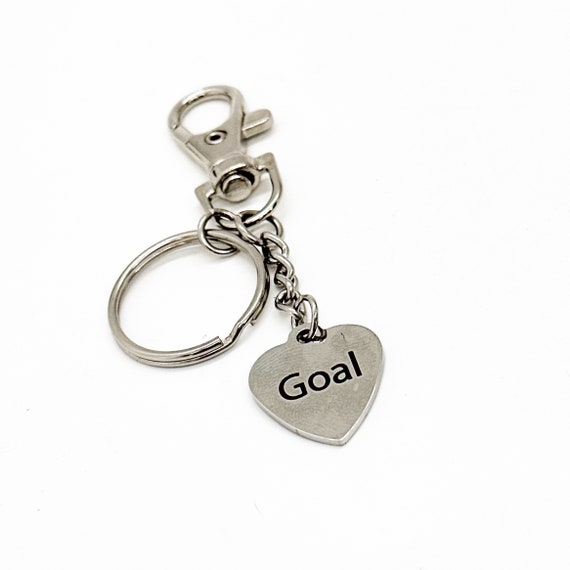 Goal Setting Keychain, Weight Loss Gifts, Goal Charm, High Achiever Gift, Affirmation Gift, Wife Gift, Husband Gift, Son Gift, Daughter Gift