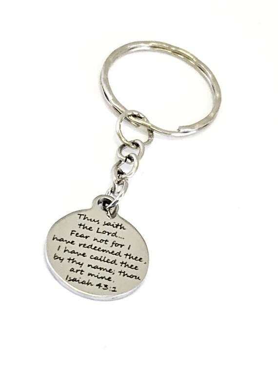 Christian Gift, Christian Keychain, Bible Verse Gift, Isaiah 43 1 Keychain, Redeemed Keychain, Scripture Gift, He Has Called Us By Name