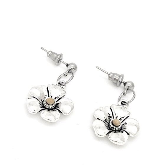 Mustard Seed Flower Earrings,  Mustard Seed Jewelry, Matthew 17 20, Mustard Seed Faith Jewelry, Bible Verse Gift, Scripture Gift, Faith Gift