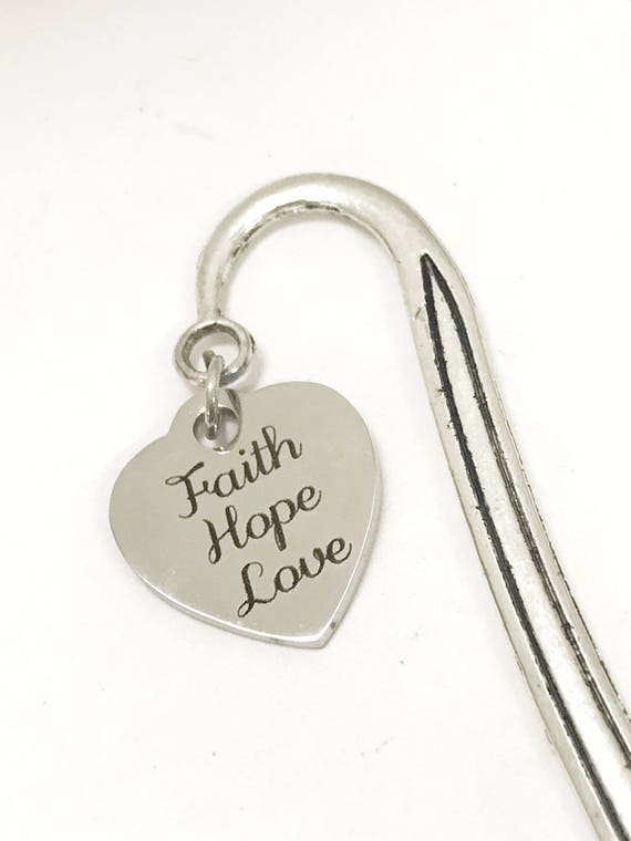 Christian Bookmark, Bible Bookmark, Faith Hope Love Bookmark, Christian Gifts, 1 Cor 13 Gifts, Christian Valentine Gifts,