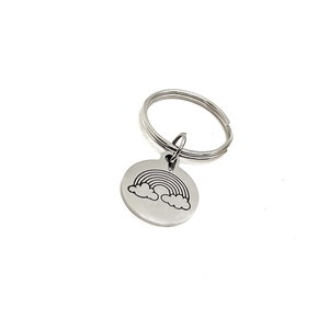 Rainbow Keychain, Rainbow Charm, Charm Keychain, Rainbow Lover, Rainbow Gift, God’s Covenant, Genesis 9 13, Scripture Gift, Behind the Cloud