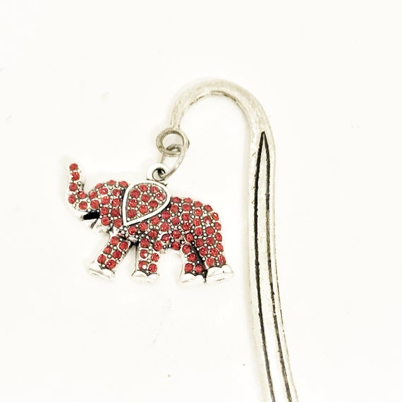 Red Elephant Gifts, Red Elephant Bookmark, Elephant Charm, Good Luck Gift, Good Luck Bookmark, Good Luck Elehpant, Planner Gifts