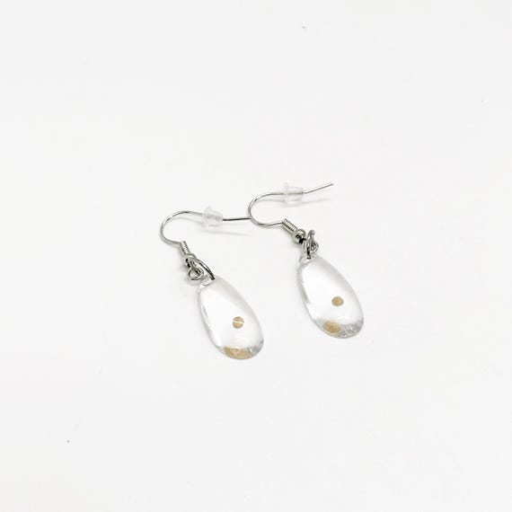 Mustard Seed Teardrop Resin Hook Style Earrings,  Mustard Seed Earrings, Matthew 17 20, Faith Jewelry, Bible Verse Gift, Scripture, Faith