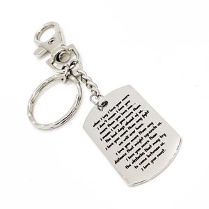 Presente de amor, quando eu digo que te amo mais, chaveiro, presente de aniversário, presente de esposa, presente de marido, citações de amor, marido de Natal, esposa de Natal