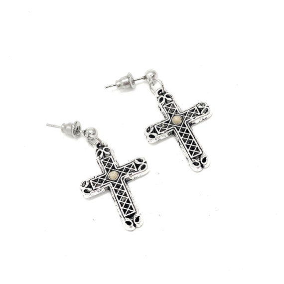 Faith Earrings, Mustard Seed Cross Earrings, Mustard Seed Jewelry, Matthew 17 20, Mustard Seed Faith Jewelry, Scripture Gifts, Faith Gift